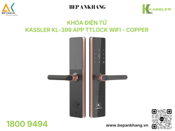 Khóa điện tử Kassler KL-399 App TTlock Wifi - Copper 